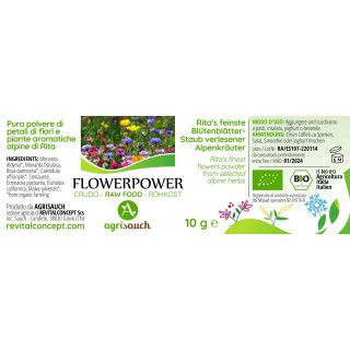 FLOWERPOWER polvere purissima di petali floreali di Rita by AgriSauch