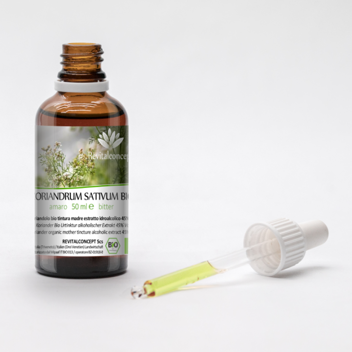 CORIANDRUM SATIVUM tintura | Coriandolo Prezzemolo Cinese bio tintura madre ayurvedica per fitoterapia gocce o spray