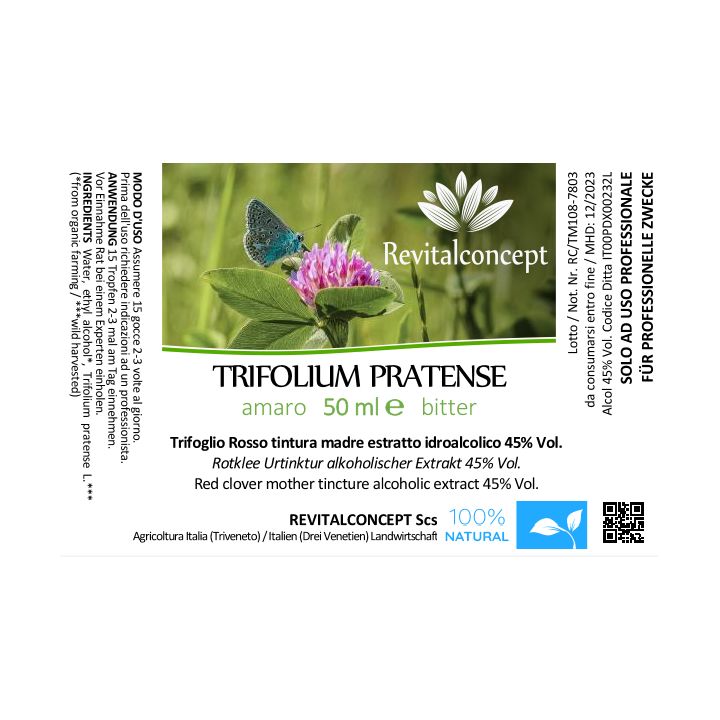 TRIFOLIUM PRATENSE tintura | Trifoglio Rosso tintura madre per fitoterapia gocce o spray