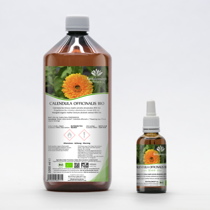 CALENDULA OFFICINALIS tintura | Calendula bio tintura madre ayurvedica per fitoterapia gocce o spray