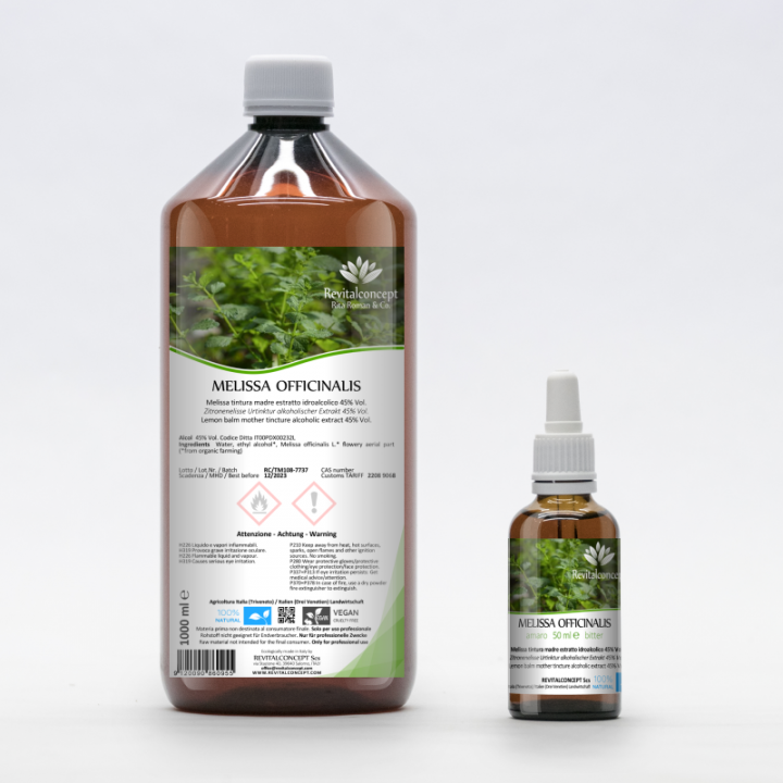 MELISSA OFFICINALIS tintura | Melissa tintura madre adattogena per fitoterapia gocce o spray