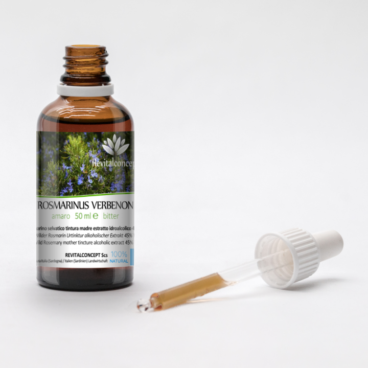 ROSMARINUS VERBENE tincture | Wild Rosemary organic mother tincture as natural medicine drops or spray