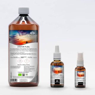 ZEROVIR ProBio | Komplexmittel mit Bio Zistrose, Süßholz, Thymian, Propolis und Eukalyptus Tropfen o. Spray