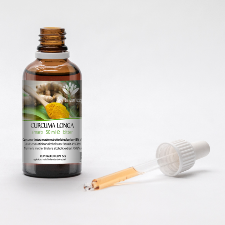 CURCUMA LONGA tintura | Curcuma bio tintura madre ayurvedica adattogena per fitoterapia gocce o spray