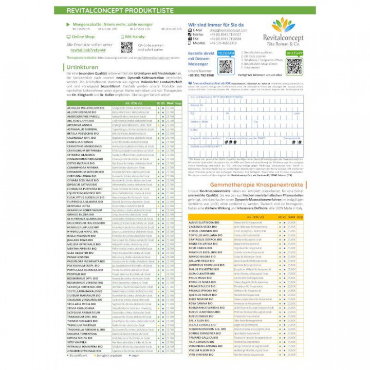 PRODUCT LIST 10x pieces