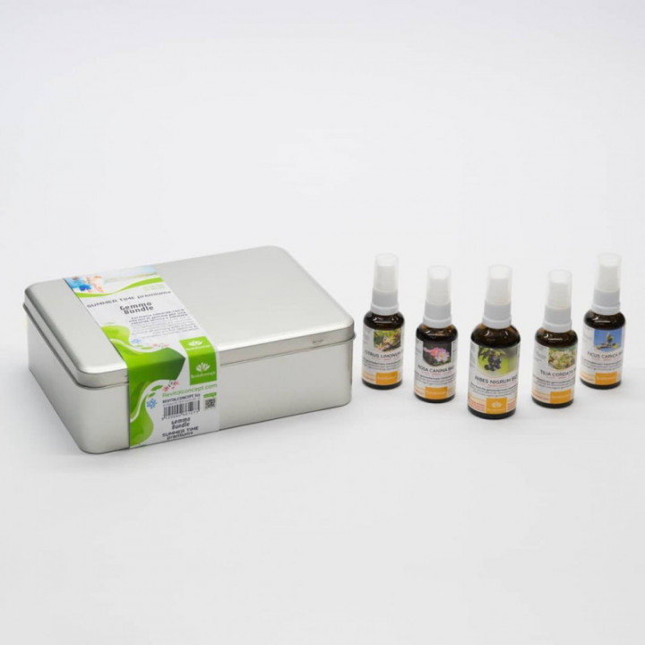 SUMMER TIME Gemmo Bundle | Farmacia naturale con 3 o 5 estratti di gemme per un'estate serena e salutare