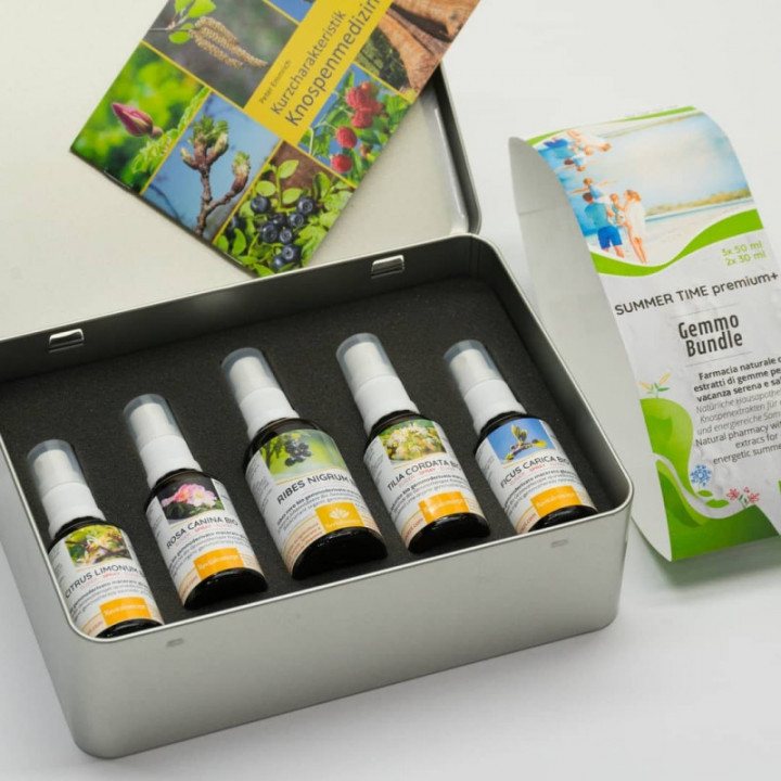 SUMMER TIME Gemmo Bundle | Farmacia naturale con 3 o 5 estratti di gemme per un'estate serena e salutare